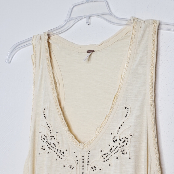 Free People Beaded Boho Sleeveless Dress - Picture 3 of 15